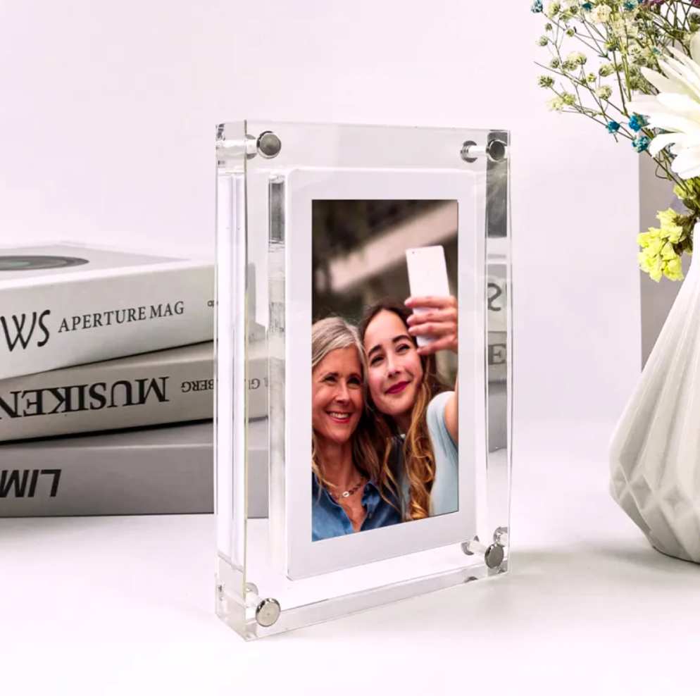 Infinite Acrylic Digital Video Frame - Play Video Memories with Sound